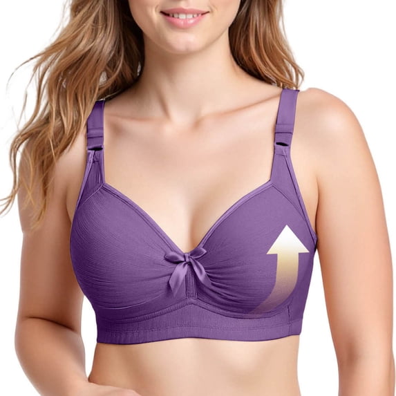 Maplenight Push Up Bras for Women No Underwire Full Coverage T Shirt Bra Comfy Supportive Everyday Bras
