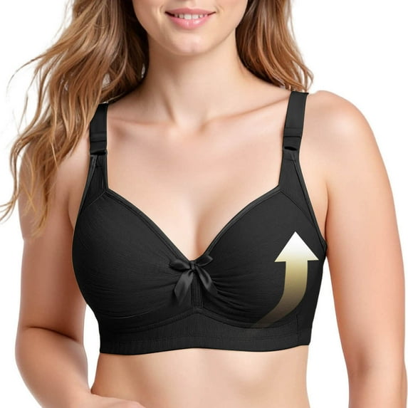 Maplenight Push Up Bras for Women No Underwire Full Coverage T Shirt Bra Comfy Supportive Everyday Bras