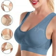thumbnail image 1 of Maplenight Racerback Sports Bras for Women Removable Padless Bralettes Wirefree Yoga Breathable Cool Mesh Support Comfy Lightweight Active Bra, 1 of 5