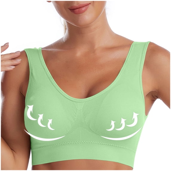 Maplenight Seamless Bras for Women No Underwire Full Coverage Support Breathable Bralettes Push Up Lightweight Everyday Bra