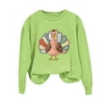 thumbnail image 1 of Maplenight Sweatshirt for Women Thanksgiving Turkey Graphic Crew Neck Long Sleeve Sweatshirts Loose Casual Womens Tops for Fall Wineter, 1 of 4