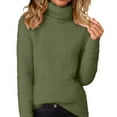 thumbnail image 1 of Maplenight Turtleneck Tops for Women Fuzzy Sweaters Soft Warm Long Sleeve Pullover Cozy Sweater Fall Outfits, 1 of 5