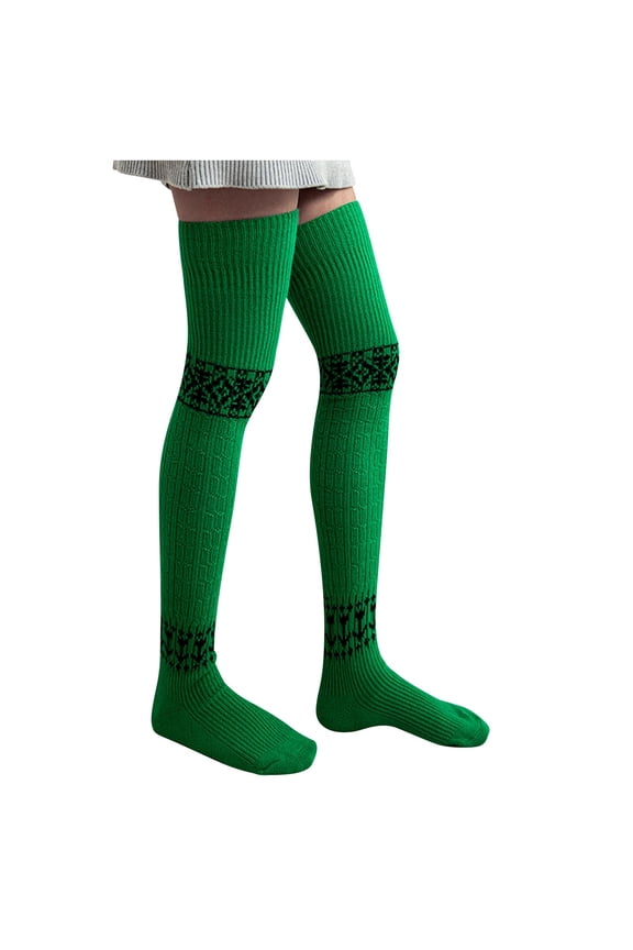 Women Thigh High Socks Extra Long Cotton Knit Warm Thick Tall Long Boot Stockings Leg Warmers