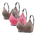 thumbnail image 1 of Maplenight Women's 2PC Wireless Bralettes Comfortable Push Up Bra No Underwire Bra Full Support Lift Bralette Everyday Bras, 1 of 2