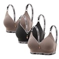 thumbnail image 1 of Maplenight Women's 2PC Wireless Bralettes Comfortable Push Up Bra No Underwire Bra Full Support Lift Bralette Everyday Bras, 1 of 2