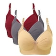 thumbnail image 1 of Maplenight Women's 3 Pack Bras No Underwire Full Coverage Support Bralettes Comfort Breathable Everyday Bras​​, 1 of 8
