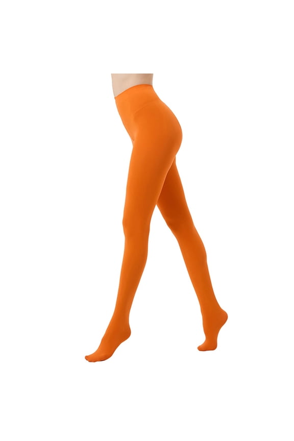 Women's 80D Opaque Tights Solid Color Soft High Waist Footed Pantyhose