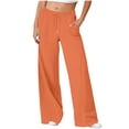 thumbnail image 1 of Maplenight Women's Baggy Sweatpants High Waisted Wide Leg Pants Workout Athletic Pant Casual Drawstring Sweat Pants with Pockets, 1 of 5