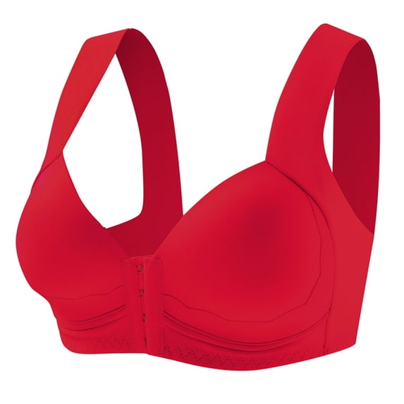 Maplenight Women's Front Closure Bras Full Coverage Support Everyday Bra Seamless Wireless Comfy Sports Bras