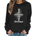 thumbnail image 1 of Maplenight Womens Christmas Sweatshirt Crew Neck Graphic Printed Pullover Sweatshirts Fall Winter Long Sleeve Casual Womens Tops, 1 of 5
