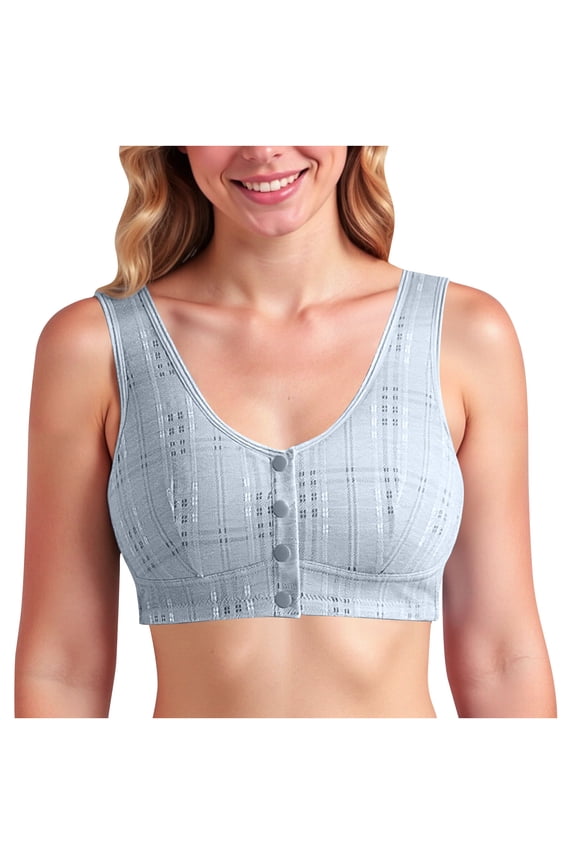 Womens Cotton Wireless Bras Full Coverage Supportive Bralette No Underwire Seamless Push Up Everyday Racerback Bras