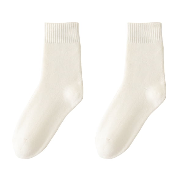 Maplenight Womens Crew Ankle Socks Winter Casual Soft Cozy Fleece Thermal Socks