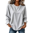 thumbnail image 1 of Maplenight Womens Crew Neck Sweatshirt Raglan Long Sleeve Casaul Loose Fit Fall Sweatshirts, 1 of 9