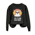 thumbnail image 1 of Maplenight Womens Halloween Ghost Graphic Sweatshirt Casual Long Sleeve Crew Neck Pullover Tops Fall Winter Loose Fit Pullover Sweatshirts For Women​​, 1 of 3