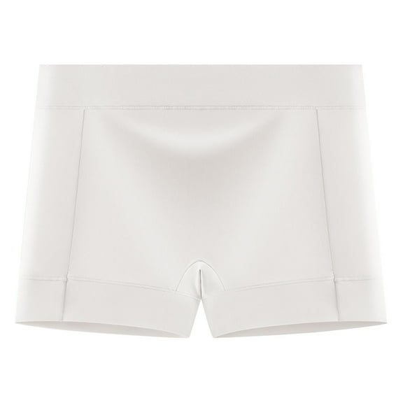 Maplenight Womens Underwear Leakproof Full Coverage Boxers Briefs Solid Mid Rise Waist Stretch Breathable Ladies Panties