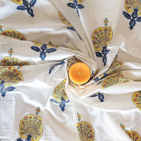 Maplepad Modal Cotton Yellow Bud Fabric 5 Meter PK1