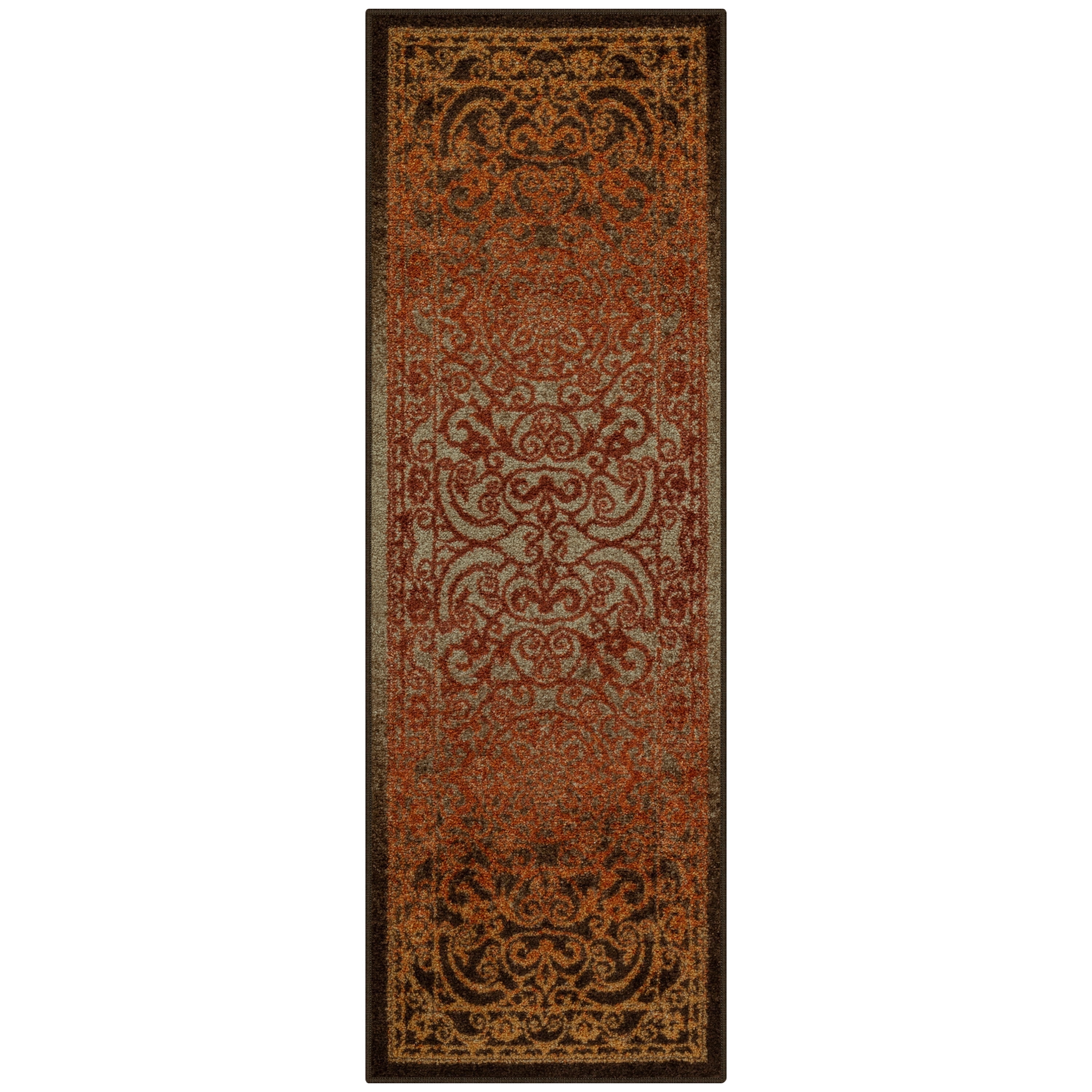 Maples Rugs Pelham Medallion Washable Kitchen Hallway Runner Rug for