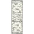 thumbnail image 1 of Maples Rugs Distressed Bohemian Diamond Ivory/Gray Indoor Hallway Runner Rug, 2' x 6', 1 of 7