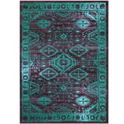 Maples Rugs Georgina Traditional Vintage Wineberry Non Slip Indoor Area Rug, 5' x 7'
