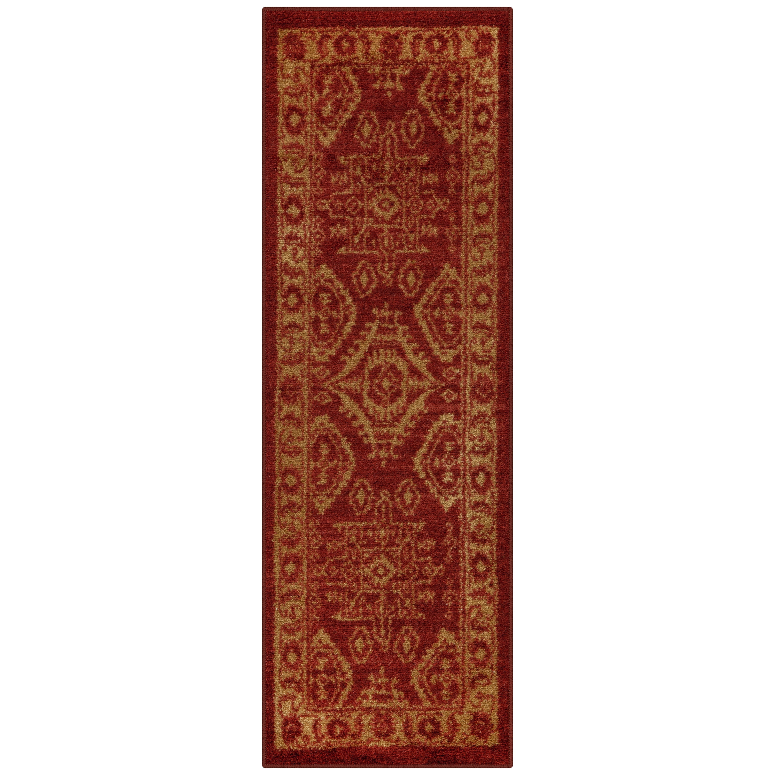 Maples Rugs - Georgina Traditional Washable Indoor Runner Rugs, 2' x 6 ...