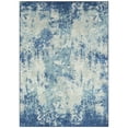 thumbnail image 1 of Maples Rugs Horizon Modern Abstract Arctic Blue Non Slip Indoor Area Rug, 5' x 7', 1 of 6