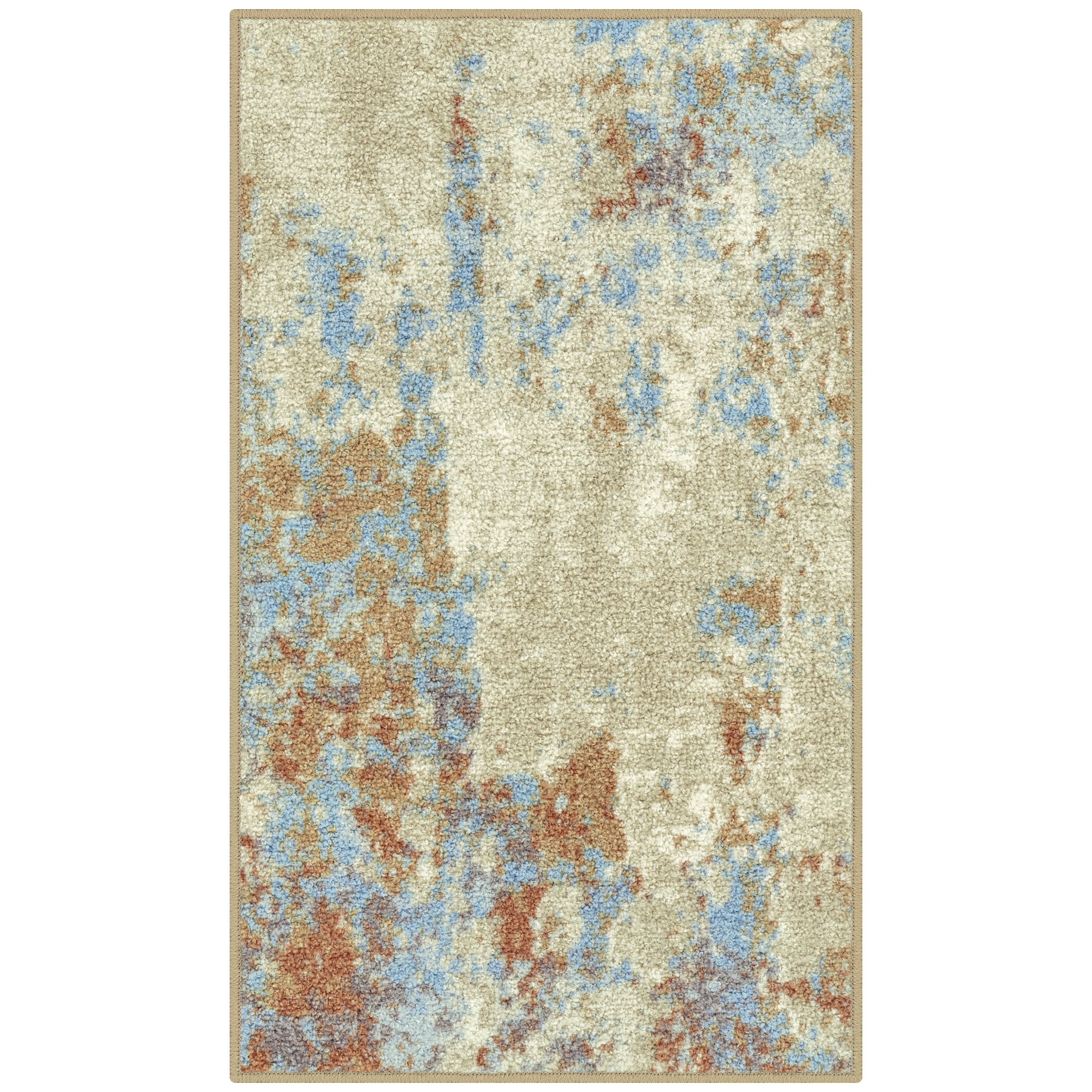 Maples Rugs Horizon Modern Abstract Area Rug, Desert Sand, 1'8 x 2'10 ...