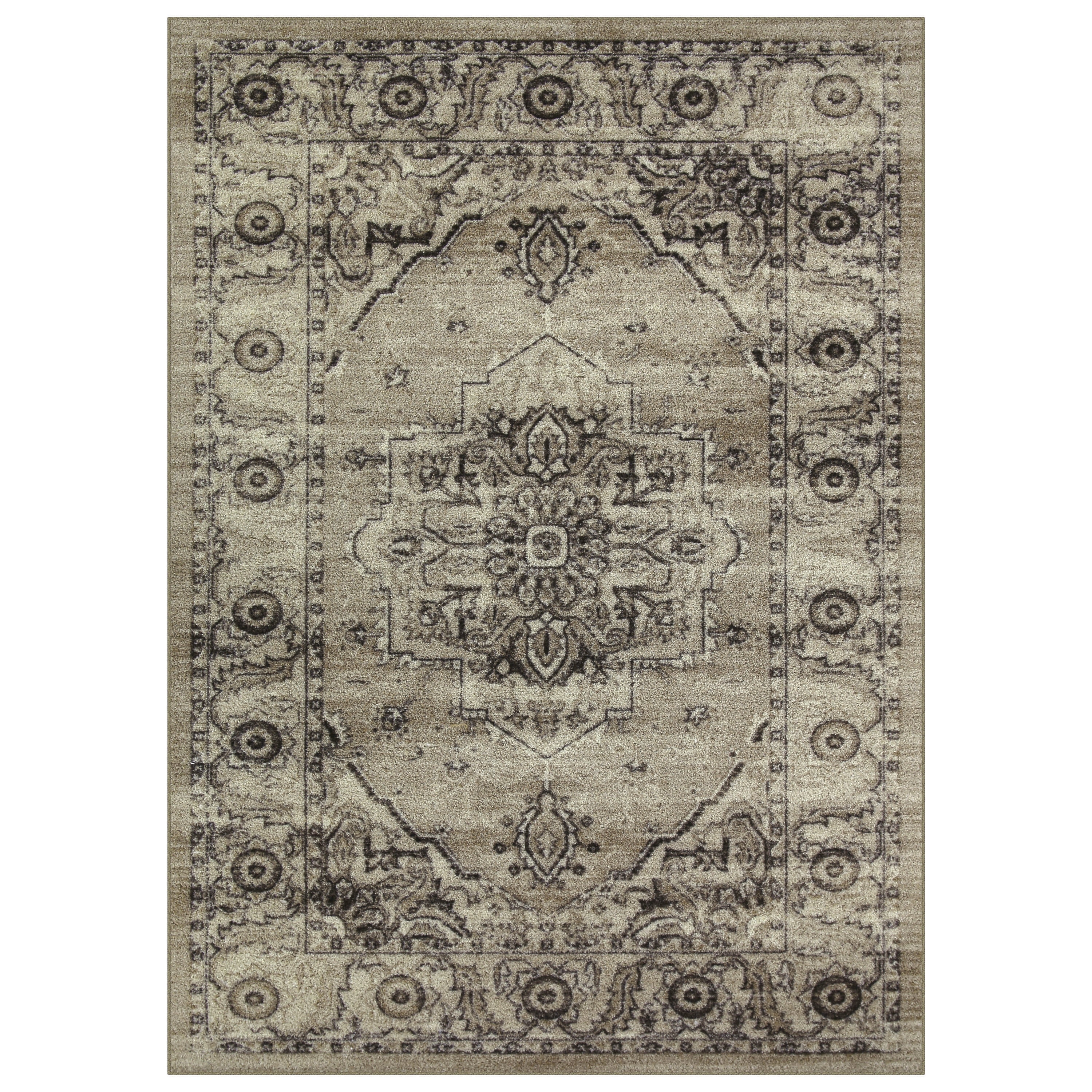 Taupe Entry Rug Maples Rugs, Entryway Area Rug, 2'6 x 3'10, Farmhouse Floral Taupe ...