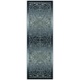 thumbnail image 1 of Maples Rugs Pelham Transitional Vintage Scroll Navy Grey Washable Hallway Runner Rug, 1'8 x 5', 1 of 8