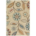thumbnail image 1 of Maples Rugs Reggie Bohemian Floral Beige Non Slip Indoor Area Rug, 3'4 x 5', 1 of 7