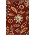 thumbnail image 1 of Maples Rugs Reggie Bohemian Floral Merlot Non Slip Indoor Area Rug, 3'4 x 5', 1 of 7