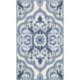 thumbnail image 1 of Maples Rugs Vivian Transitional Medallion Blue White Washable Entryway Area Rug, 1'8 x 2'10, 1 of 9
