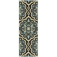 thumbnail image 1 of Maples Rugs Vivian Transitional Medallion Persian Blue Washable Hallway Runner Rug, 1'8 x 5', 1 of 9