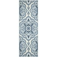 thumbnail image 1 of Maples Rugs Vivian Transitional Medallion Blue White Washable Hallway Runner Rug, 2' x 6', 1 of 9