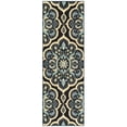thumbnail image 1 of Maples Rugs Vivian Transitional Medallion Persian Blue Washable Hallway Runner Rug, 2' x 6', 1 of 9
