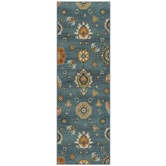 Maples Rugs - Made in USA - Fleur Contemporary Floral Indoor Accent Rugs, 2'6 x 3'10, Radiant Grey