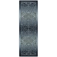 thumbnail image 1 of Maples Rugs Pelham Transitional Vintage Scroll Navy Grey Washable Hallway Runner Rug, 2' x 6', 1 of 8