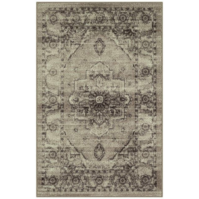 Maples Rugs Lexington Traditional Washable Entryway Accent Rug for