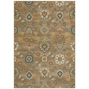 Maples Rugs - Made in USA - Fleur Contemporary Floral Indoor Area Rugs, 5 x 7, Blue