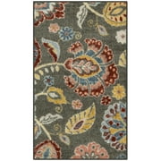 Maples Rugs Gardena Bohemian Paisley Gray Washable Entryway Area Rug, 18 x 210