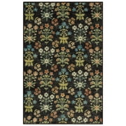 Maples Rugs Jessica Traditional Indoor Washable Accent Rug, 30" x 46", Black