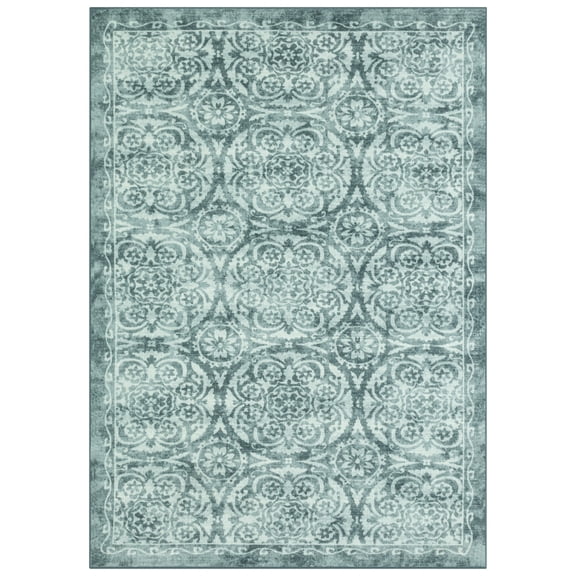 Maples Rugs Marisol Traditional Indoor Area Rug, 7' x 10', Blue