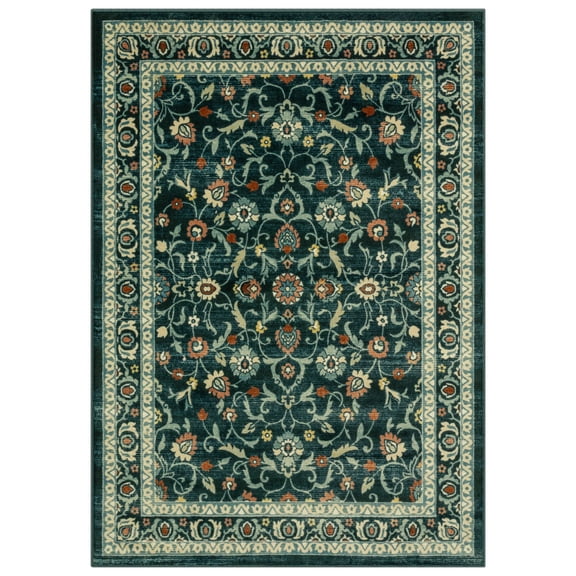 Maples Rugs Nina Traditional Indoor Area Rug, 7' x 10', Teal