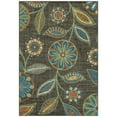 thumbnail image 1 of Maples Rugs Reggie Bohemian Floral Dark Grey Non Slip Indoor Area Rug, 3'4 x 5', 1 of 7