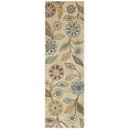 thumbnail image 1 of Maples Rugs Reggie Bohemian Floral Beige Non Slip Hallway Runner Rug, 2'6 x 8', 1 of 6
