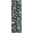 thumbnail image 1 of Maples Rugs Reggie Bohemian Floral Blue Non Slip Hallway Runner Rug, 2'6 x 8', 1 of 6