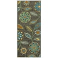 thumbnail image 1 of Maples Rugs Reggie Bohemian Floral Dark Grey Washable Hallway Runner Rug, 2' x 5', 1 of 6