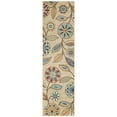 thumbnail image 1 of Maples Rugs Reggie Bohemian Floral Beige Washable Hallway Runner Rug, 2' x 7', 1 of 6