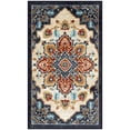 thumbnail image 1 of Maples Rugs Ruby Transitional Medallion Red Gold Washable Entryway Area Rug, 1'8 x 2'10, 1 of 8