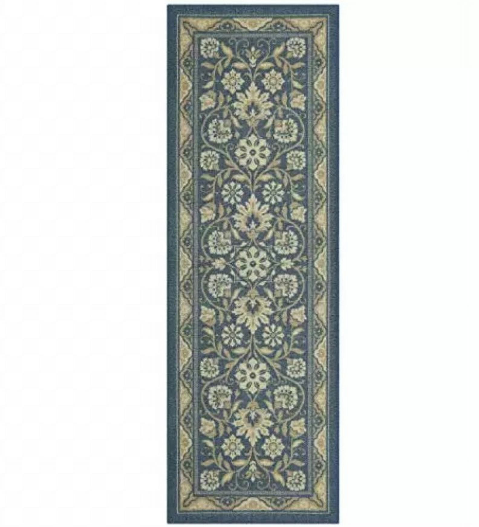 Maples Rugs Maples Harlow Rug, Blue, 2X6 Ft