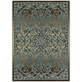 thumbnail image 1 of Maples Rugs Pelham Medallion Textured Dark Blue Brown Indoor Area Rug, 7' x 10', 1 of 8